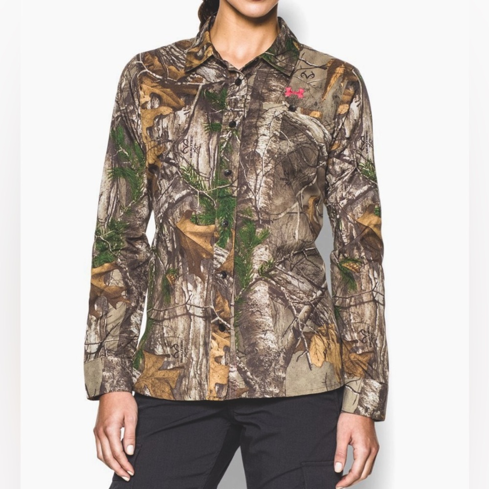 Under Armour UA Performance Field Shirt - Realtree AP-Xtra Women’s Size XL